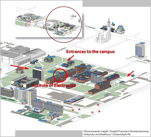 TUL Campus map