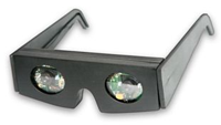 The prototype interface built into the bezel glasses